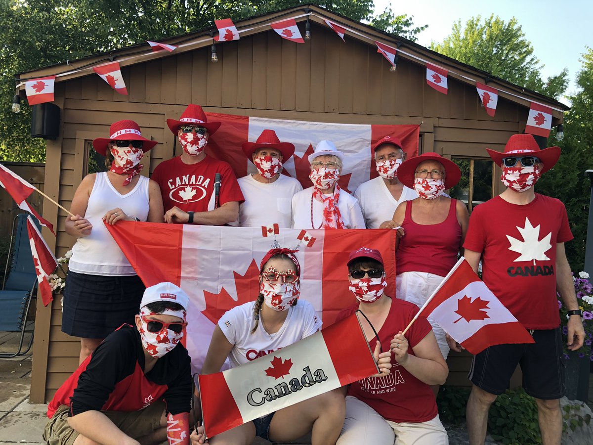 Beautiful, hot and Sunny Canada Day - Covid Style.  Happy Canada Day! #CanadaDay @CHCHNews #Waterdown #Ontario #CanadaMasks #ProudCanadian @TheSpec @weathernetwork @JustinTrudeau