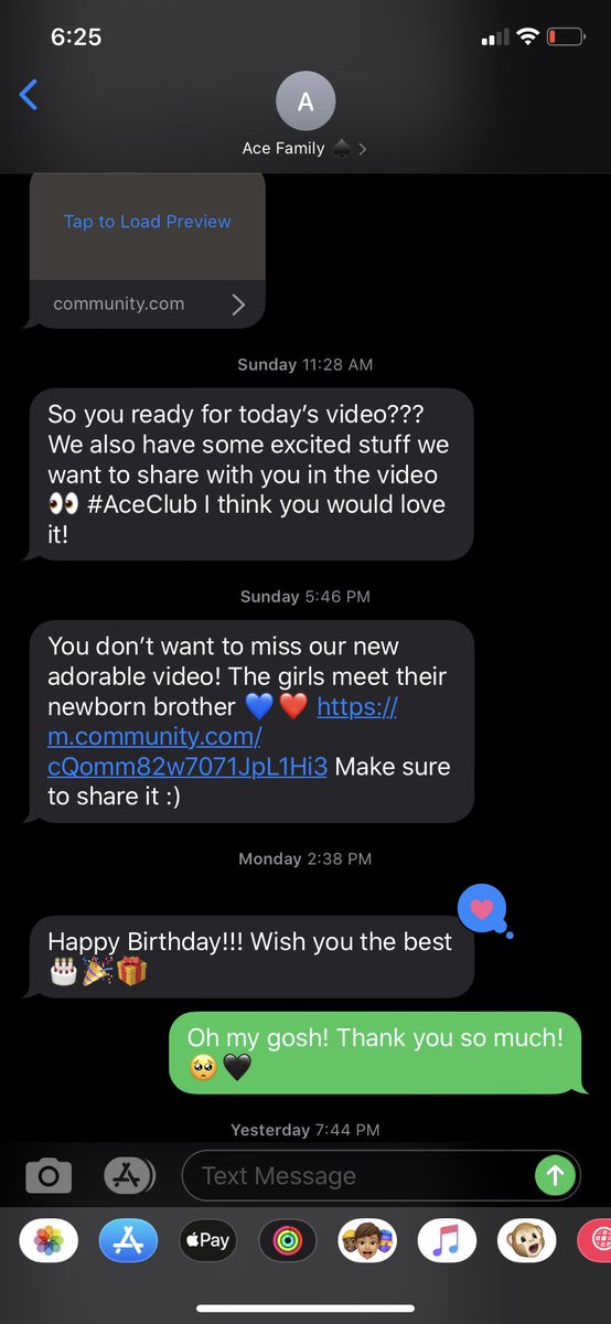 Cry_Baby_Kaylee's tweet photo. @AustinMcbroom @CatherinePaiz 
Got this message on 06.29.20. Was totally not expecting this &amp; it had made my birthday even better.🥺🖤 https://t.co/Fm5TmPVy7a