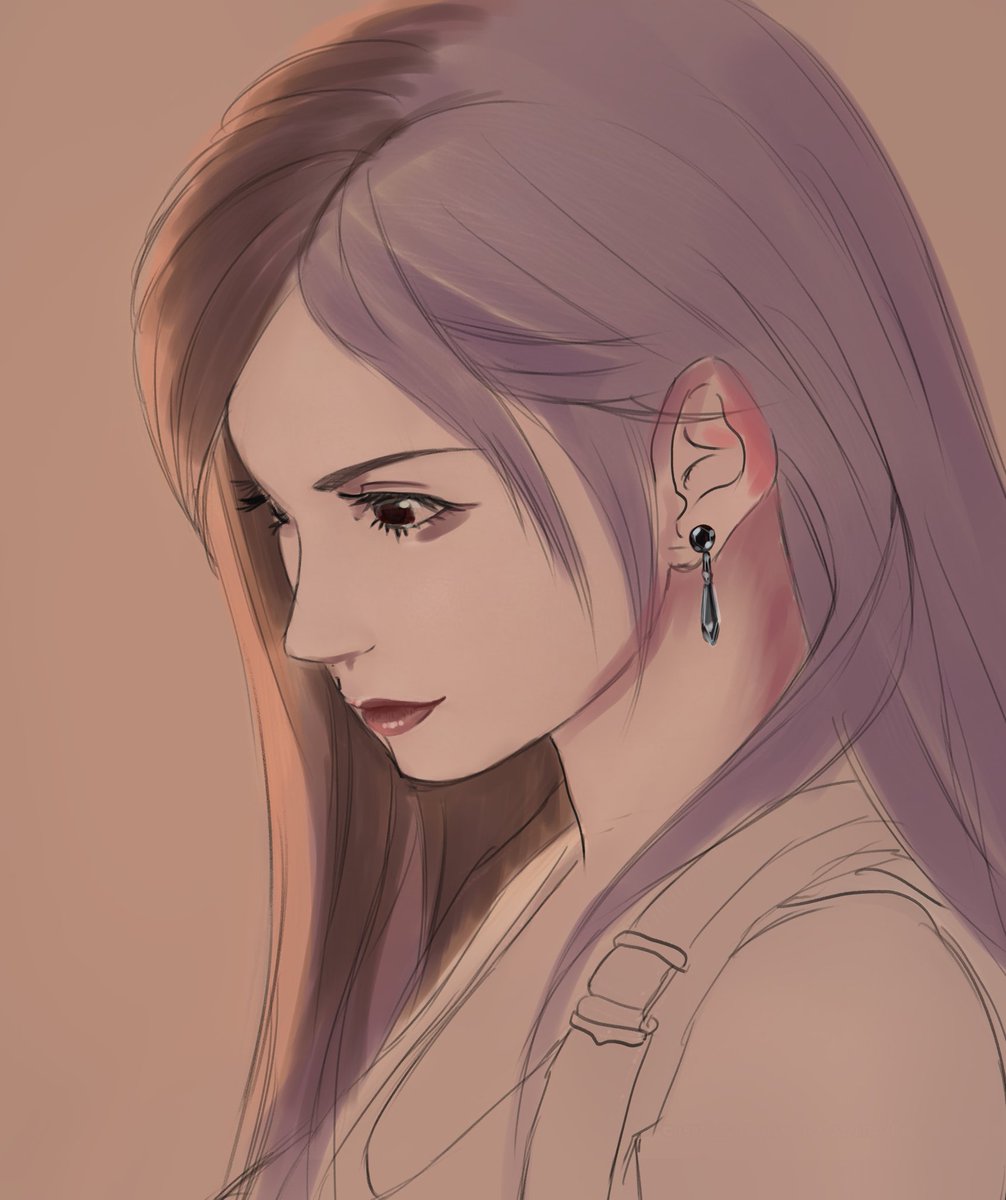 ゲームキャラ途中 Ff7 ティファ イラストレーター イラストグラム まころん のイラスト