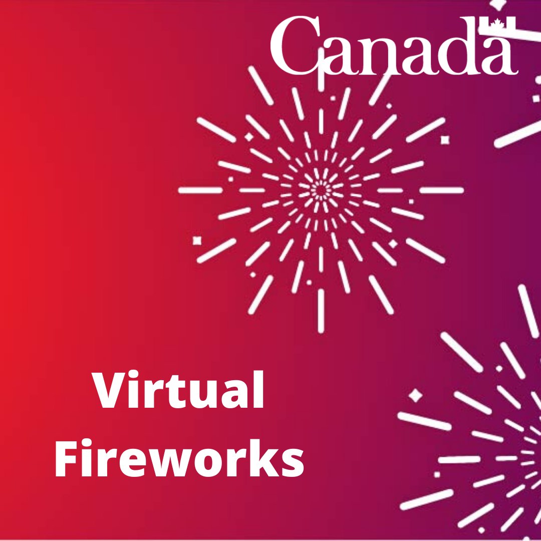 VIRTUAL CANADA DAY: Finish off your night with some Canada Day fireworks care of <a href="/CdnHeritage/">Canadian Heritage</a> &amp; Tim Hortons. 
Starting at 10pm point your smart phone/tablet to the sky &amp; a 3-minute show displaying 3D fireworks will begin. 
To see the fireworks, visit canadavirtualfireworks.ca