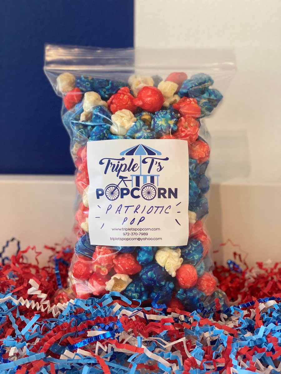 PopcornTriple's tweet photo. Need a snack for your July 4th celebrations?!? We’ve got the perfect one!! #happyfourth https://t.co/Aa6Isitkld