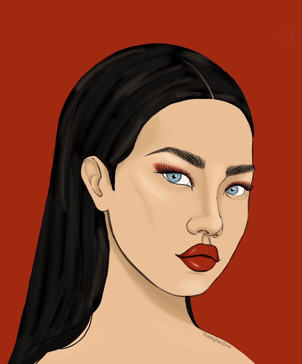 Just finished this today. I’m just practicing my portrait coloring. The lips keep catching my eye so I decided to make it a lipstick add. 💄 
#digitalart #redlip #rouge #procreate #portrait #makeup