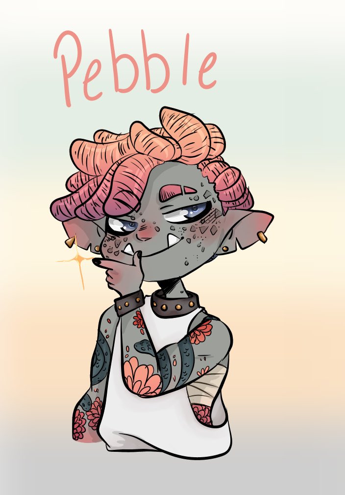 DisasterCryptid's tweet image. *pebble* 

My salmon boy! And, single handed oh my prettiest splat oc