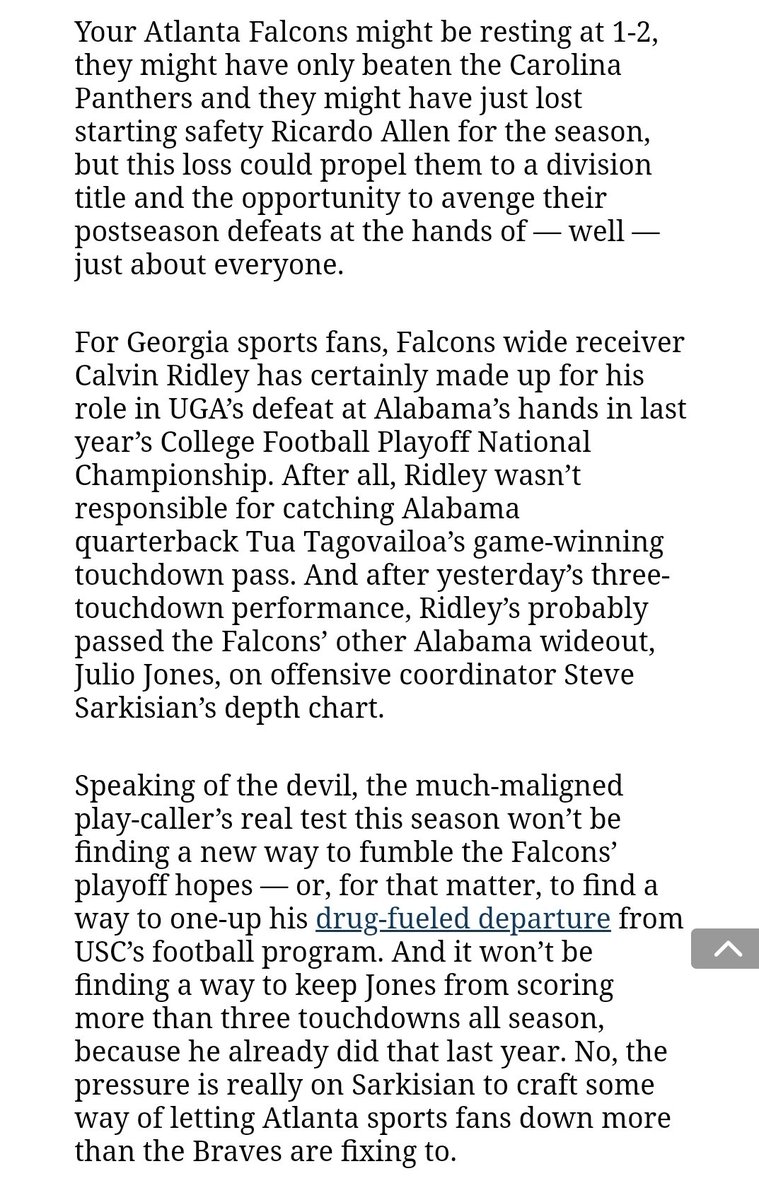 But I might not be here at all if  @ayeecompton hadn't pushed me to write about sports.I picked up the satire column for  @sannuich's sports section at the Wheel and got to roast, well, just about everyone. She let me have (maybe too much) fun with it: