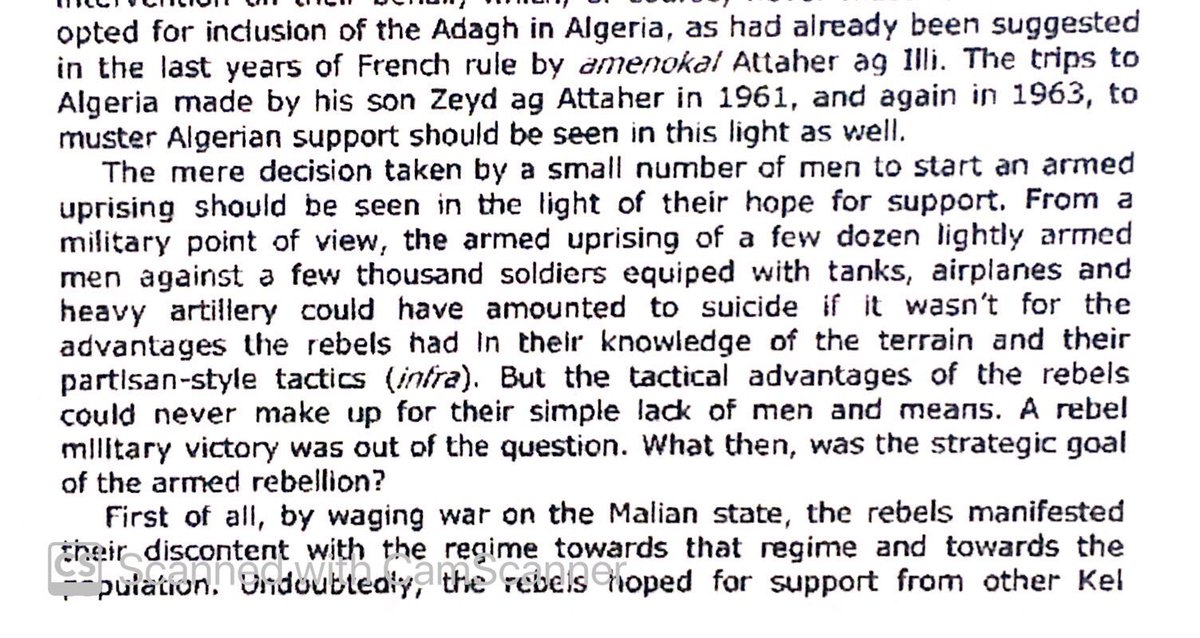 Tuareg leadership knew they were heavily outnumbered & outgunned by Mali, but were ignorant of the broader world & mistakenly believed their Algerian & French friends would save them.