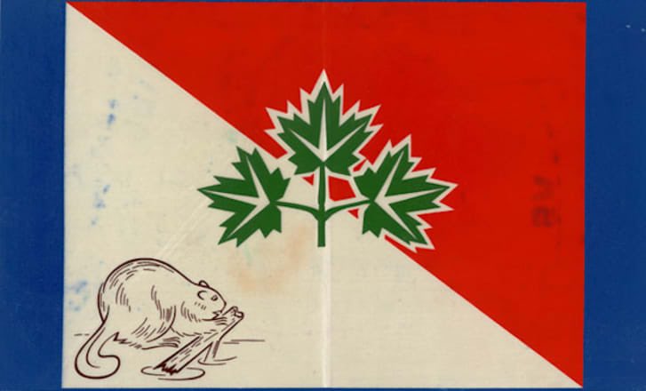 A national public design competition was held. 3,541 entries were submitted: many contained common elements:2,136 contained maple leaves408 contained Union Jacks389 contained beavers359 contained Fleurs-de-lys5/14