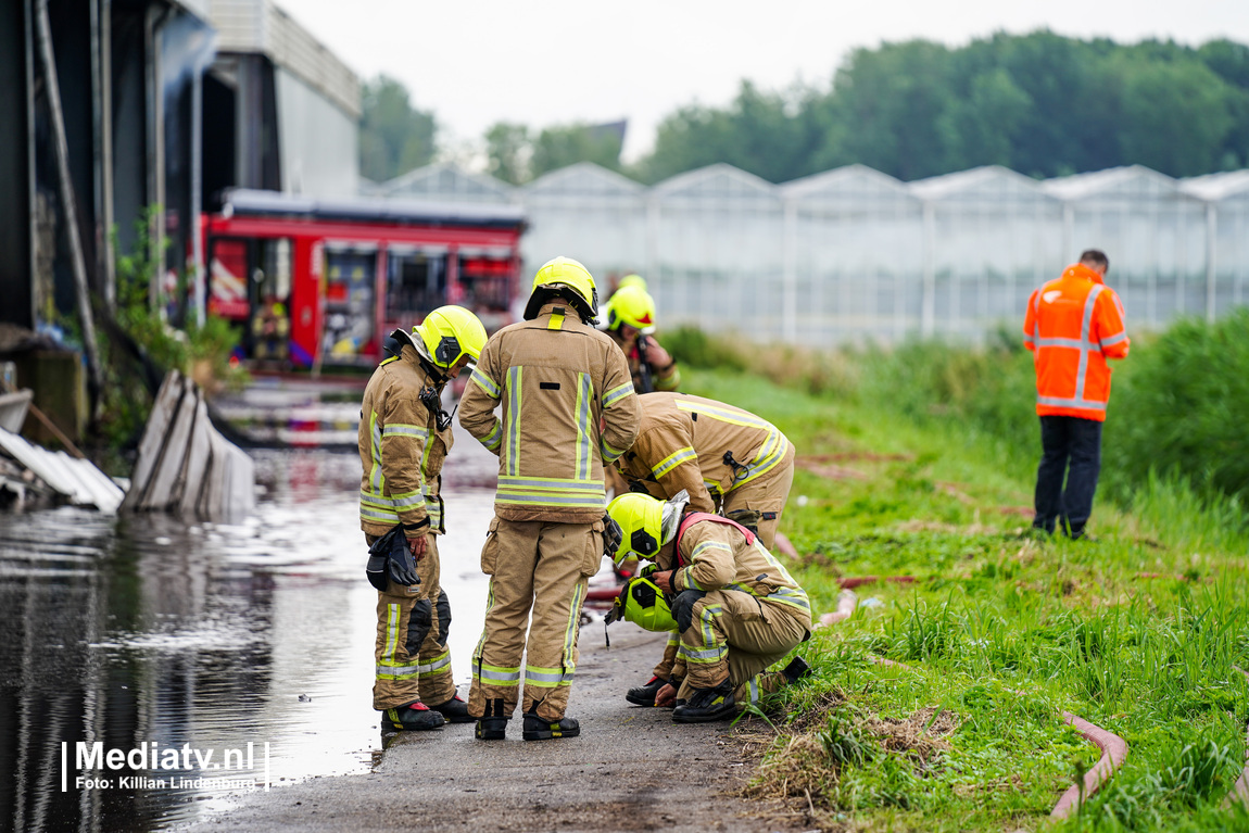 Melding brandweer Bosland Bergschenhoek inzake grote brand