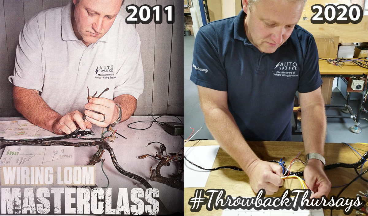 9 years difference but the same Paul! Starting in 1995 Paul is celebrating his 25th year with us. 🎉

Being a certified 'Wiring Loom Master', Paul is our go to guy for all things technical!

Cheers Paul! 😁👍👍