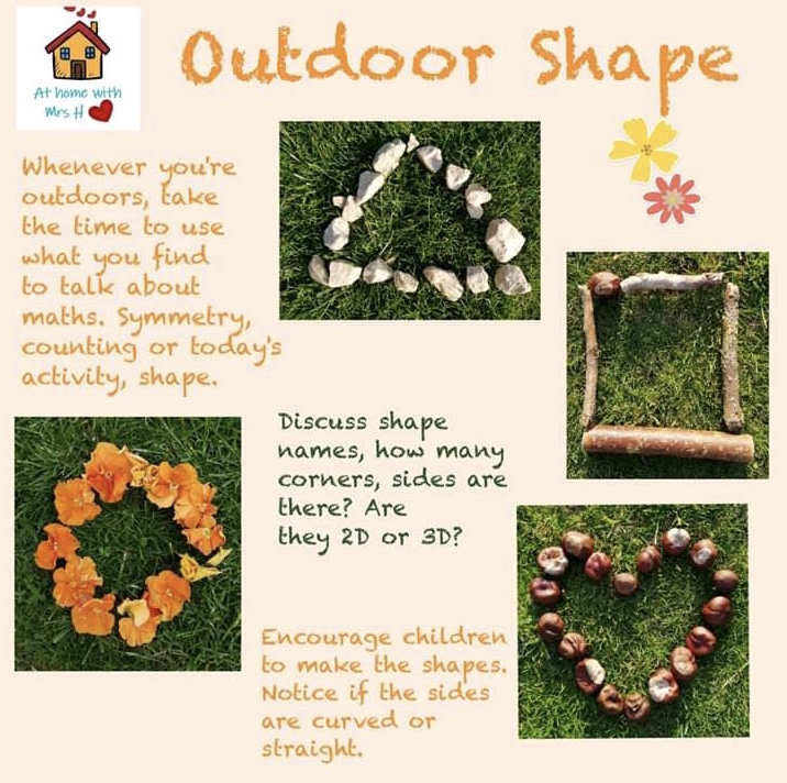 LeyTopPrimary's tweet photo. Can you find some natural resources in the outdoor environment and make different shapes and even make pictures?
Email your creations to; home.learning@leytop.bradford.sch.uk
#homelearninguk #bradford #naturalobjects #learning https://t.co/wGCob3VbVq