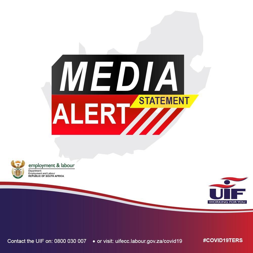 deptoflabour's tweet image. The UIF Commissioner said the Fund will continue to accept and process Covid-19 TERS claims submitted for April, May and June 2020 as per the directive issued by Employment and Labour Minister Thulas Nxesi on 26 March 2020. @UIFBenefits 

Full Statement: ow.ly/arIQ30qVz3b