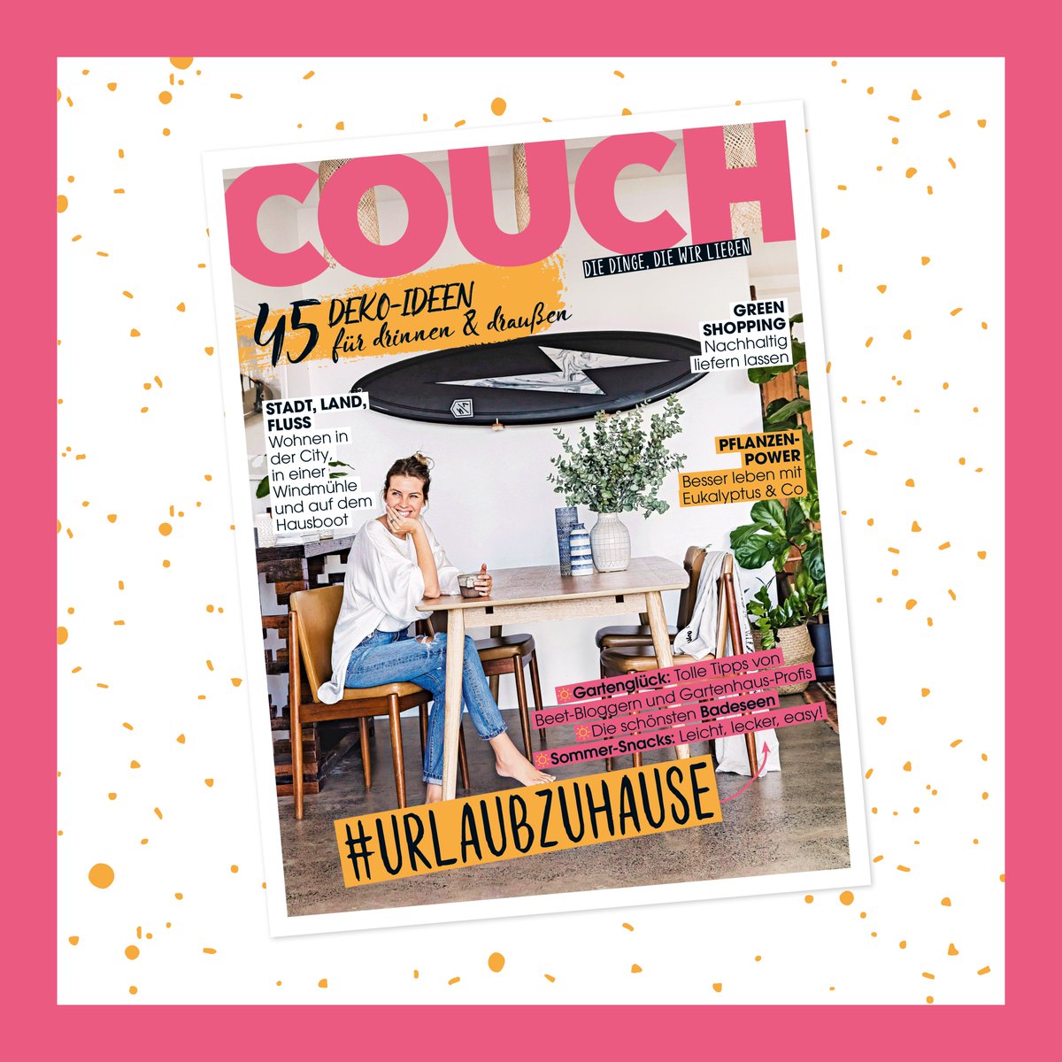 Noch mehr Ideen für den Urlaub zu Hause gibt's ab morgen am Kiosk oder hier im Abo: bit.ly/COUCH-im-Abo #COUCHMagazin #COUCHstyle #balkon #garten #staycation