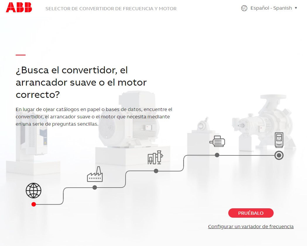 ABB_Spain's tweet photo. Deja de buscar en cientos de catálogos y encuentra el #motor, #convertidor, o #arrancador suave que necesitas con nuestro nuevo selector de #ABB. ¡Ahorra tiempo y energía! Haz clic 💻📲 y empieza ahora: https://t.co/ZdFQgSu8pH https://t.co/ME1Gq4mvRx