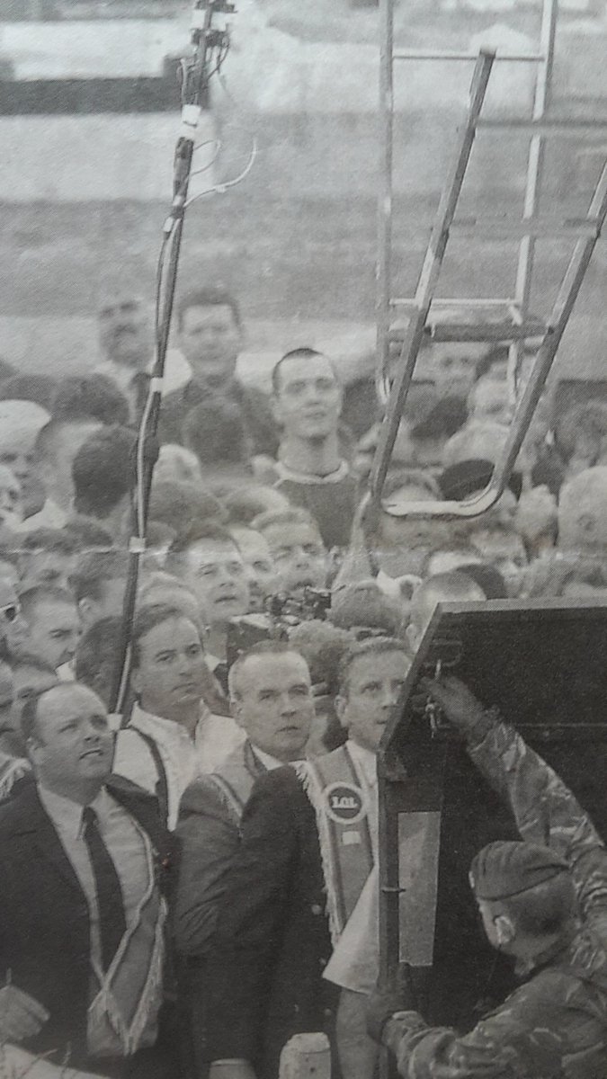 Short thread re Identity. This happened 20 years ago - Drumcree 2nd July 2000. You can see me in the photo - I'm watching my cameraman's step ladder being hurled at the army barricade. I'm surrounded by 'Loyalists'....