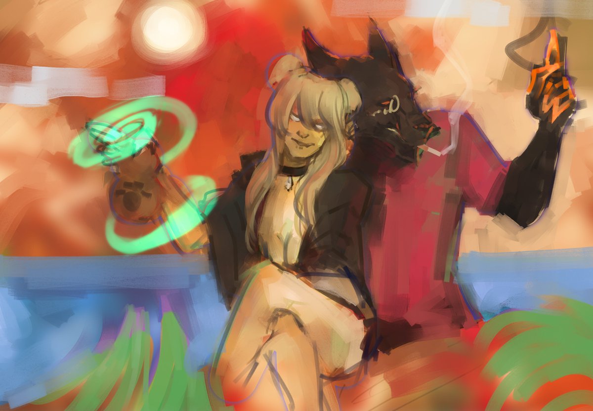 jadeparrot's tweet photo. -Brewmaters never get drunk ...hik!
-Don’t sober up, you mean?
#STVBB2020 #warcraftart #nonk #mage https://t.co/BQ3sBSxy7x