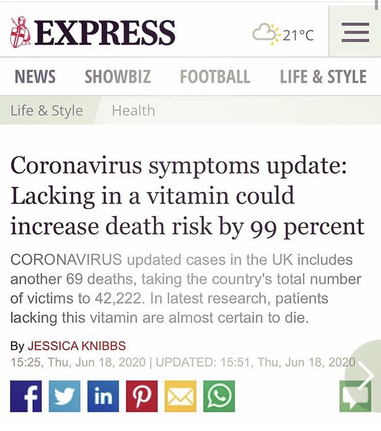 VitaminDaware1's tweet photo. More evidence for the link of covid-19 and vitamin D deficiency- link here https://t.co/wb8zhQVsfB https://t.co/7WYoUnbDjE