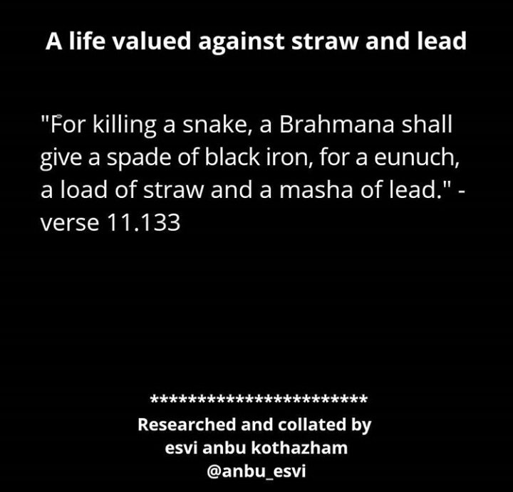 Laws of Manu- The foundation of TG Bill(Curated by Esvi Anbu)