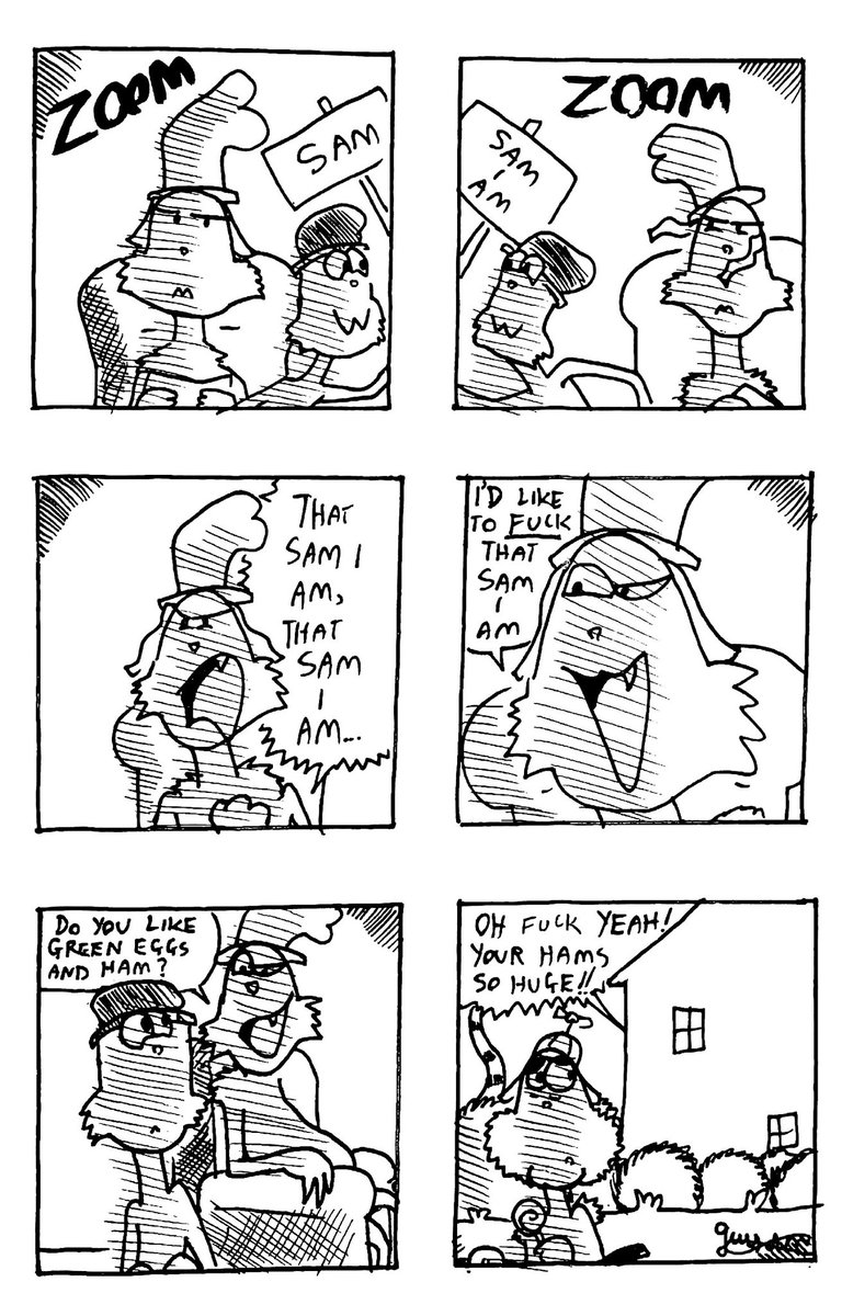 Gwydscomix's tweet photo. Stranger Comix #320
Green eggs and ham
#strangercomix #strangercomics #gwydscomix #gwydscomics #comics https://t.co/tR80mZOwQs