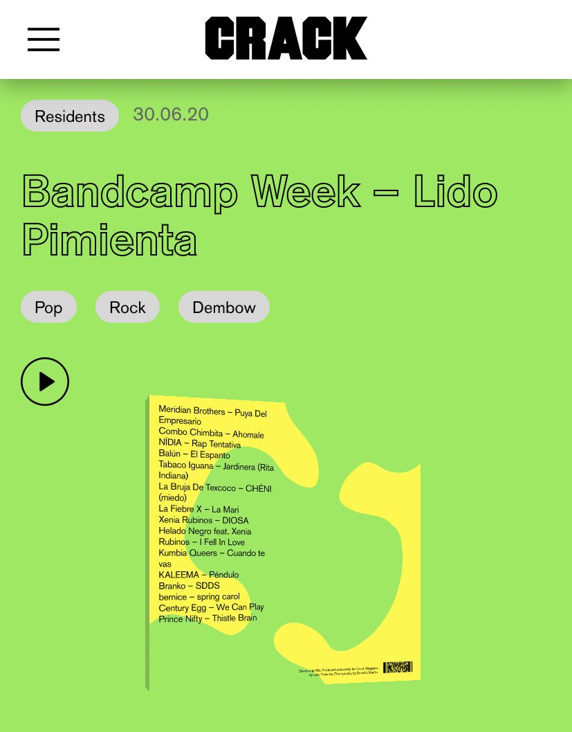 LidoPimienta's tweet photo. Another one! 😂😂🗡🗡🥵🙏🏽🌸 thank you for having me  @Bandcamp &amp; @CrackMagazine #residents #bandcampweek 🌱🌿🤩 me hice otro mix🌱 esta para la semana de Bandcamp ! Éntrenle y compartan! 🌿🍃🌱🥰 

https://t.co/kVUPFXvOuw 🌸🌸🌸 https://t.co/W5yqmSG02B
