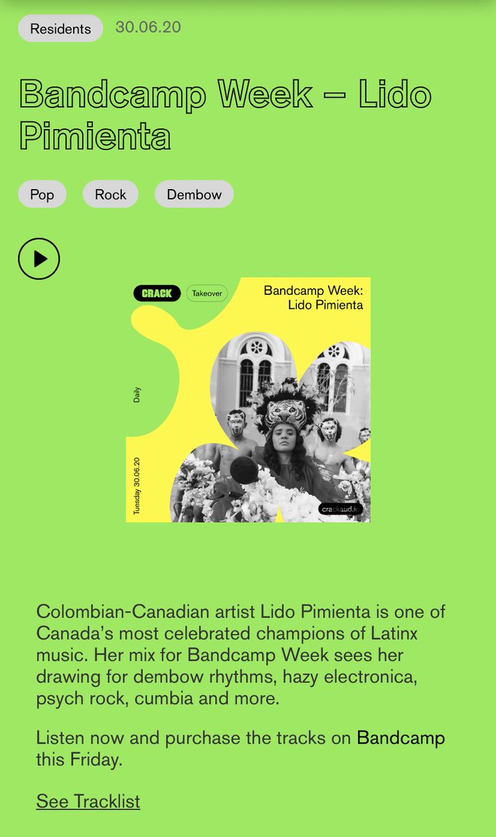 LidoPimienta's tweet photo. Another one! 😂😂🗡🗡🥵🙏🏽🌸 thank you for having me  @Bandcamp &amp; @CrackMagazine #residents #bandcampweek 🌱🌿🤩 me hice otro mix🌱 esta para la semana de Bandcamp ! Éntrenle y compartan! 🌿🍃🌱🥰 

https://t.co/kVUPFXvOuw 🌸🌸🌸 https://t.co/W5yqmSG02B