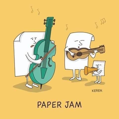 Paper jam :-)

#musicianhumor