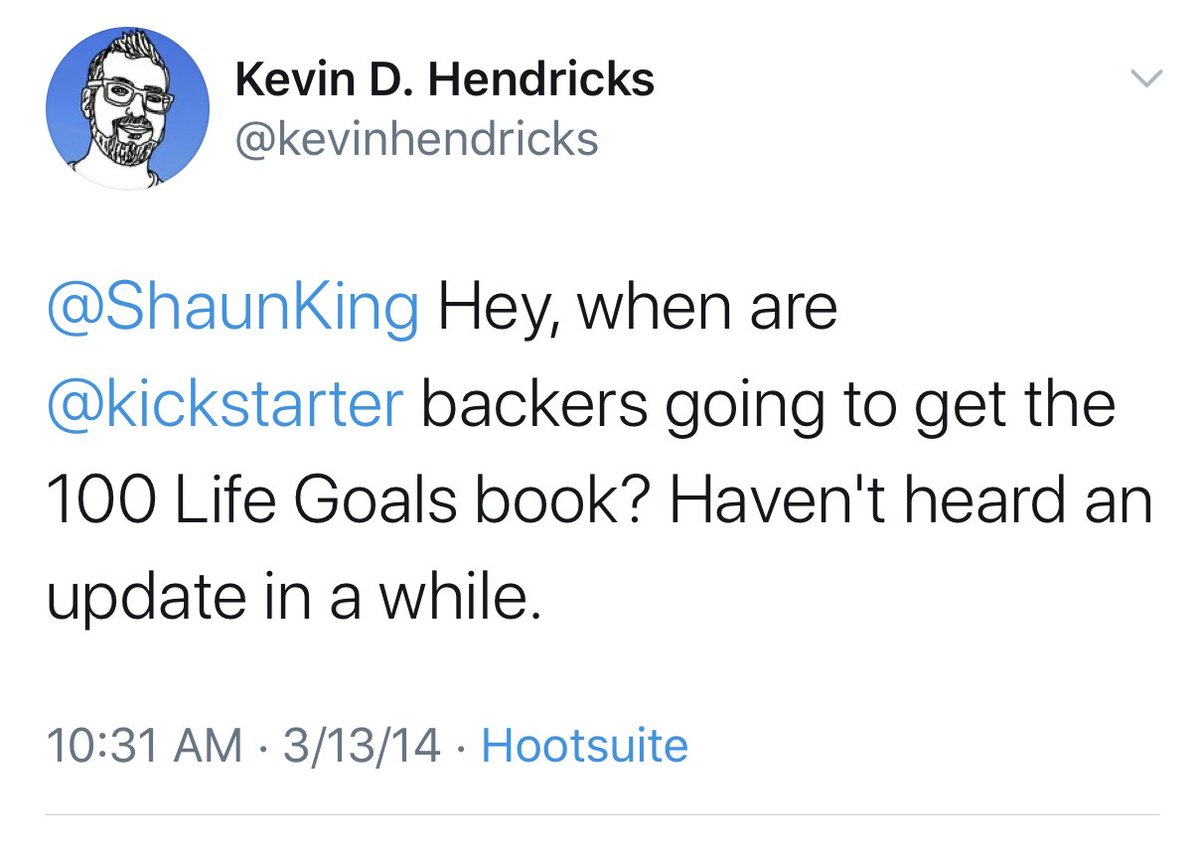 I still don& #39;t know if everyone in the kickstarter got their money and/or materials. I think some people still tweet that they didn& #39;t. And listen, kickstarters are sometimes overambitious with timing. The issue - as is frequently - was lack of communication and transparency.