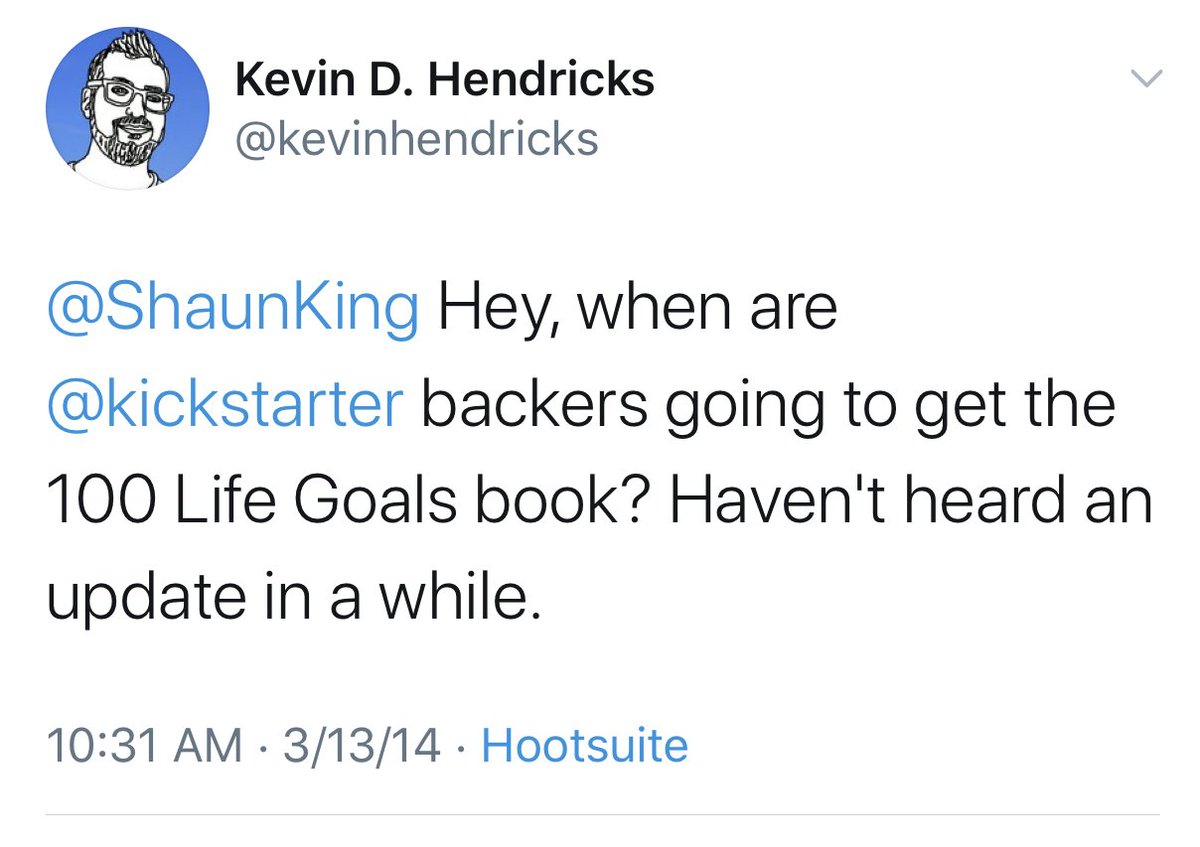 I still don't know if everyone in the kickstarter got their money and/or materials. I think some people still tweet that they didn't. And listen, kickstarters are sometimes overambitious with timing. The issue - as is frequently - was lack of communication and transparency.