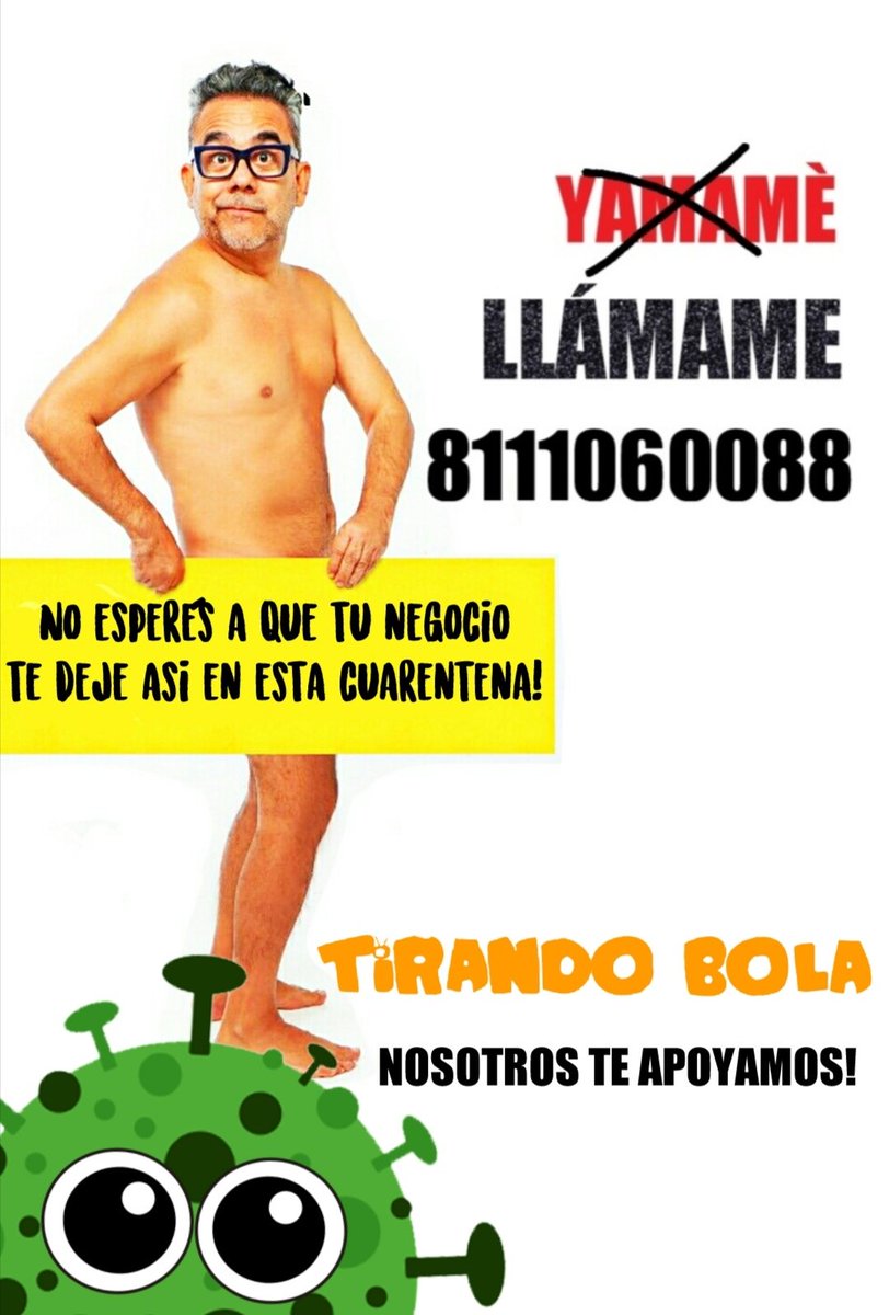 TirandoBola's tweet photo. Atención empresas, tienditas, bares, tacos, etc. Apoyaremos con menciones tu producto o transmitiendo ENVIVO desde TU NEGOCIO en las redes sociales de @piniramones (200mil seguidores twiter y face)
*Precios MUY accesibles*
Inf 8111060088
@Ulises997fm
@moralesgalvan
#TodosVsCovid https://t.co/eQfHdUbdIa
