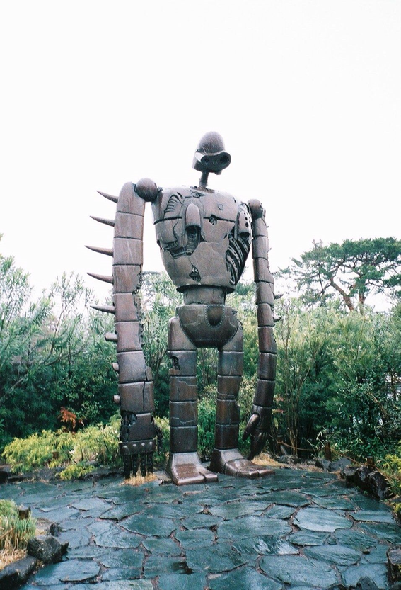 Don’t forget also: the robot design was one that Miyazaki already employed in Lupin III.