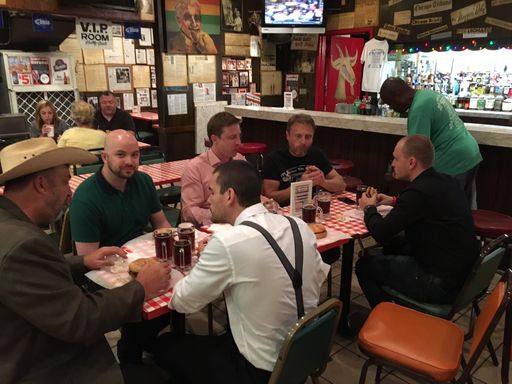 monty_latiolais's tweet photo. One of my highlights of #kscope16 was hanging at the Billy Goat with my mates.
#KscopeThrowback https://t.co/Uy0t93HFHk