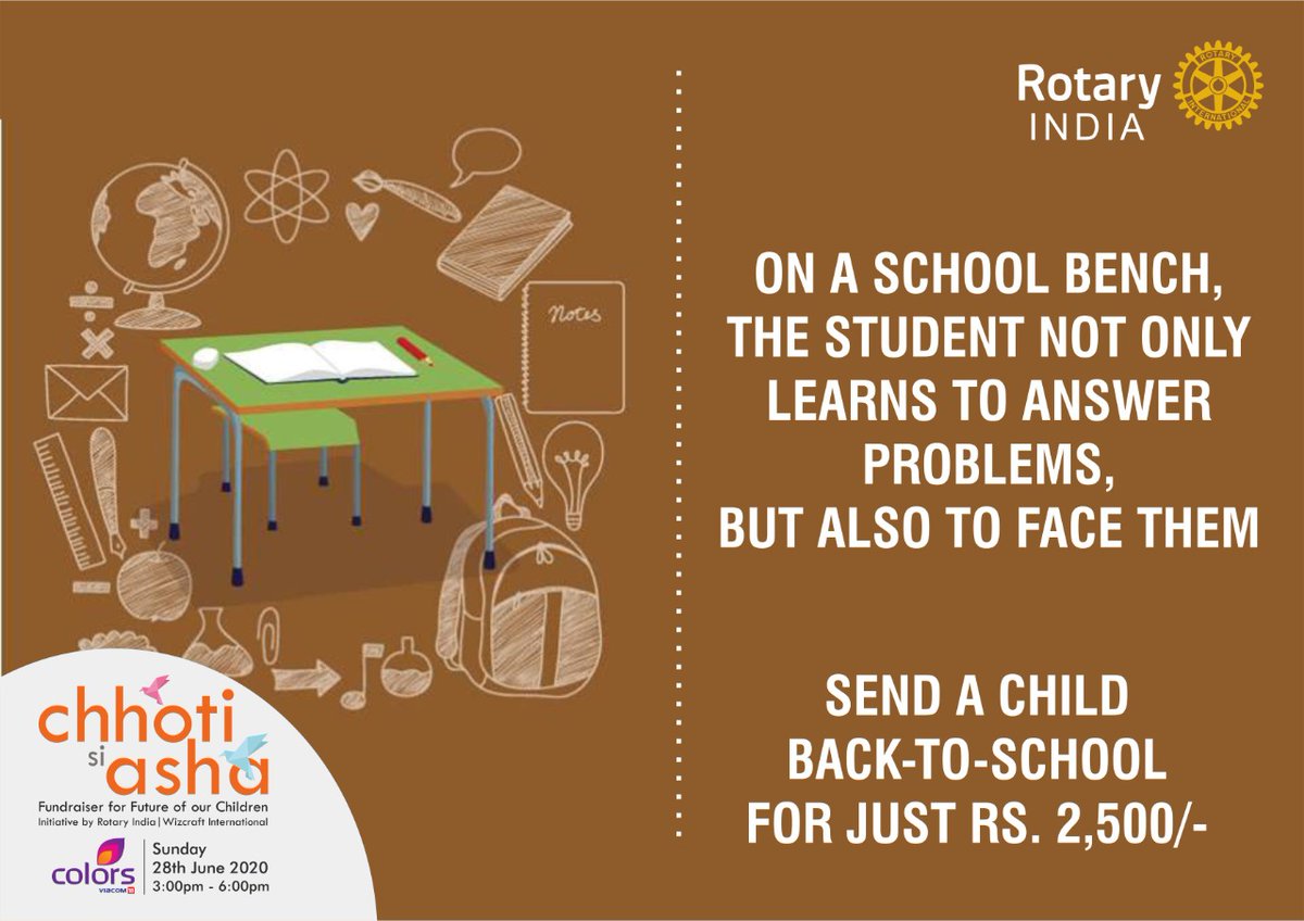 rotary_ind_prof's tweet photo. Ensure to send every child back to school
.
.@Rotaryteach
@Shekhar_Rotary #chhotisiasha #mission #literacy #PadhegaIndia #rotarymission #education #educationisourbasicright https://t.co/lwBpo0FyNI