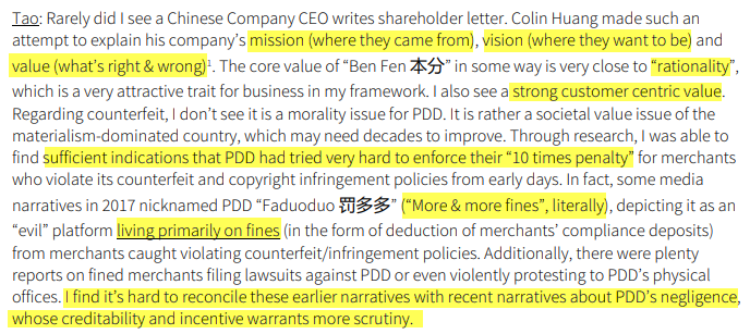 4/ Tao factor: I saw great value & culture