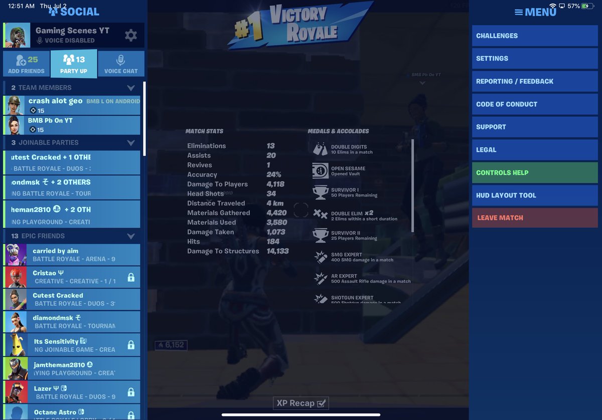 43 kill champion arena win