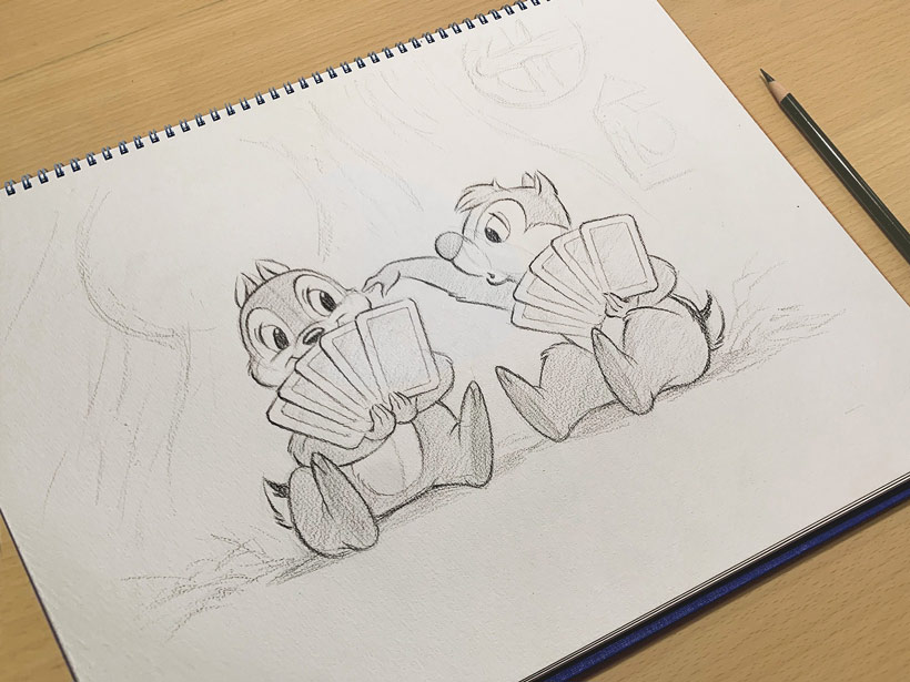 特別描き下ろしアートをご紹介 ～チップとデール編～】 今日は東京