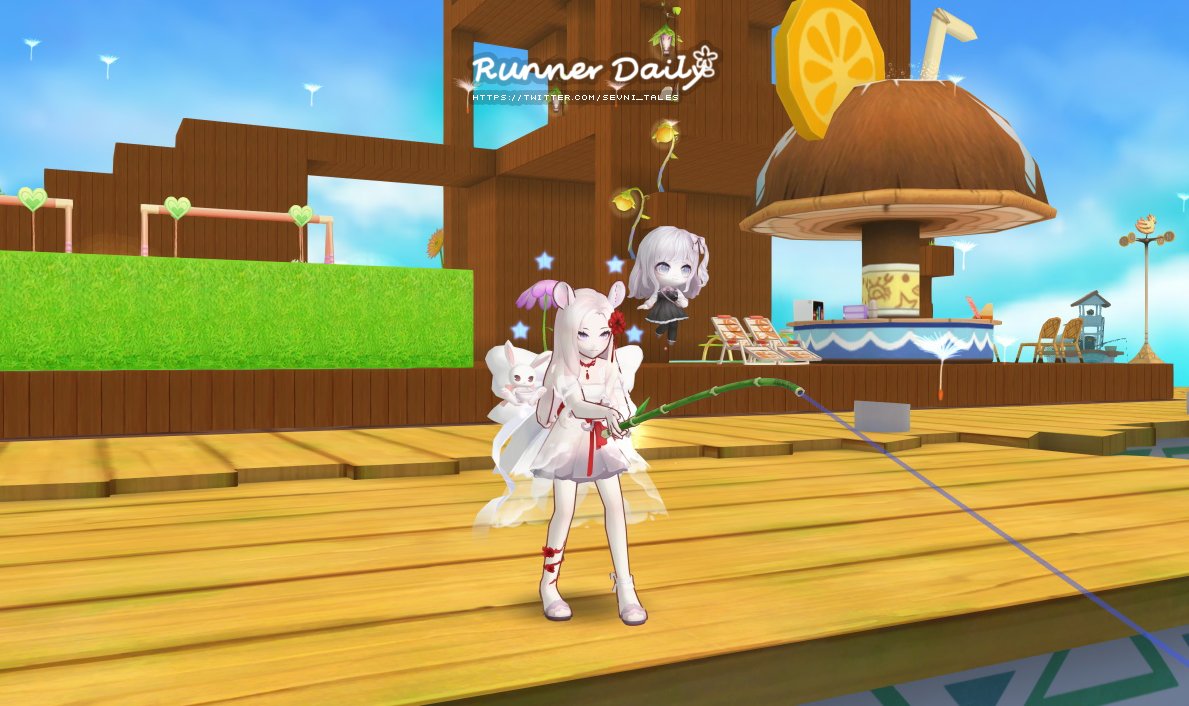 새로 꾸민 팜에서 첫 낚시! 선라이즈 날개랑 타락한 천사의 고리를 낚았어요! #테일즈런너 #테런 #테런낚시