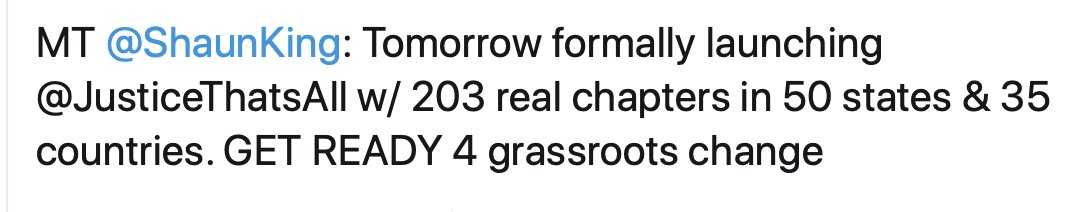 Wait, I almost forgot. BEFORE he launched  #JusticeTogether, he launched  #JusticeThatsAll in 2014. SAME PATTERN he repeated in 15, but the fallout was quieter. People connected the dots in late 15. This is why he promised to stop launching sh*t.