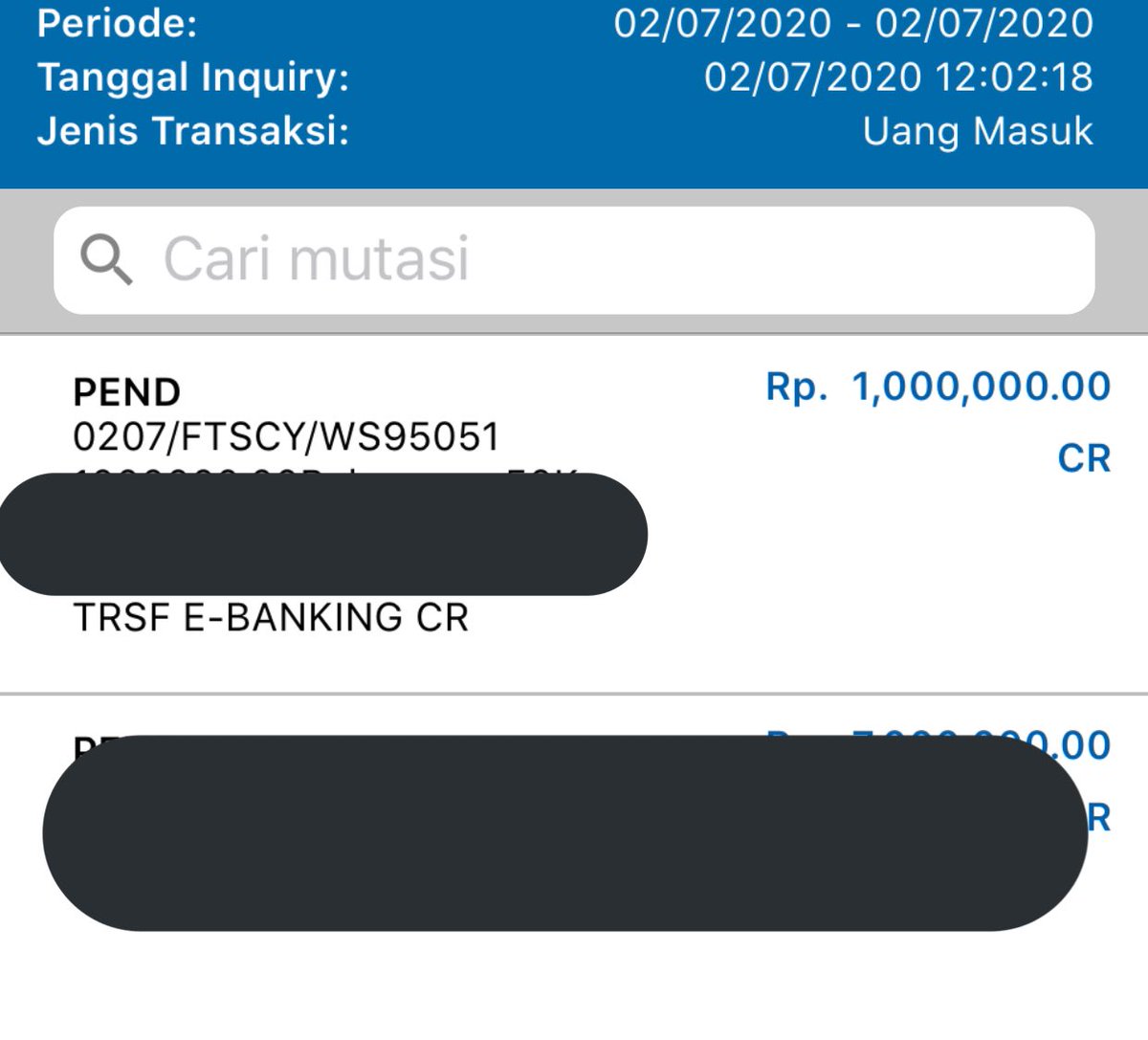 cair lagi 1 juta🥳🥳🥳🥳🥳

🔥 Aku mau kasih 100k buat 2 orang  ( masing- masing 50k ya)

✨ Follow
✨ RT
✨ Reply kata2 positif

End malem ini jam 12