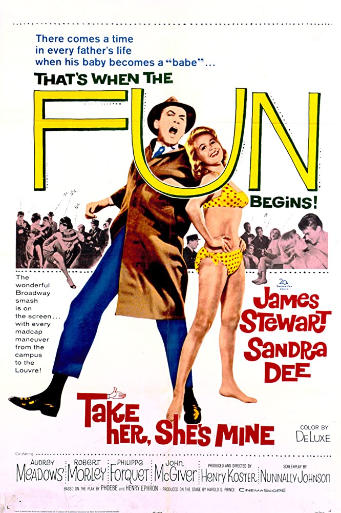 -“Take Her, She's Mine”, 1963.-“Cheyenne Autumn”, 1964.-“Dear Brigitte”, 1965.-“Shenandoah”, 1965.-“The Flight of the Phoenix”, 1966.-“The Rare Breed”, 1966.-“Firecreek”, 1968.-“Bandolero!”, 1968.-“Cheyenne Social Club”, 1970.