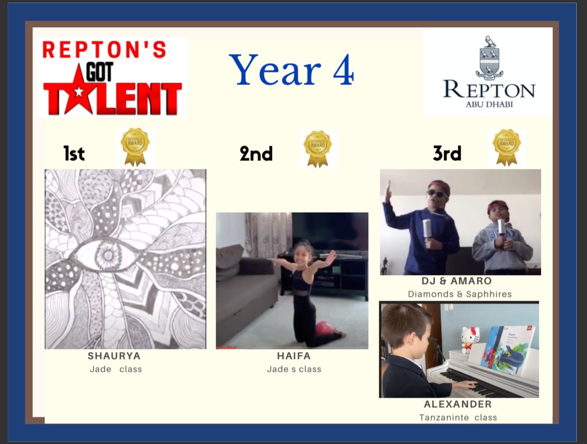 ReptonADMusic's tweet image. Congratulations to the winners of Repton Got Talent 2020 in primary @ReptonADFry 
#ReptonGotTalent2020 #RADremotelearning