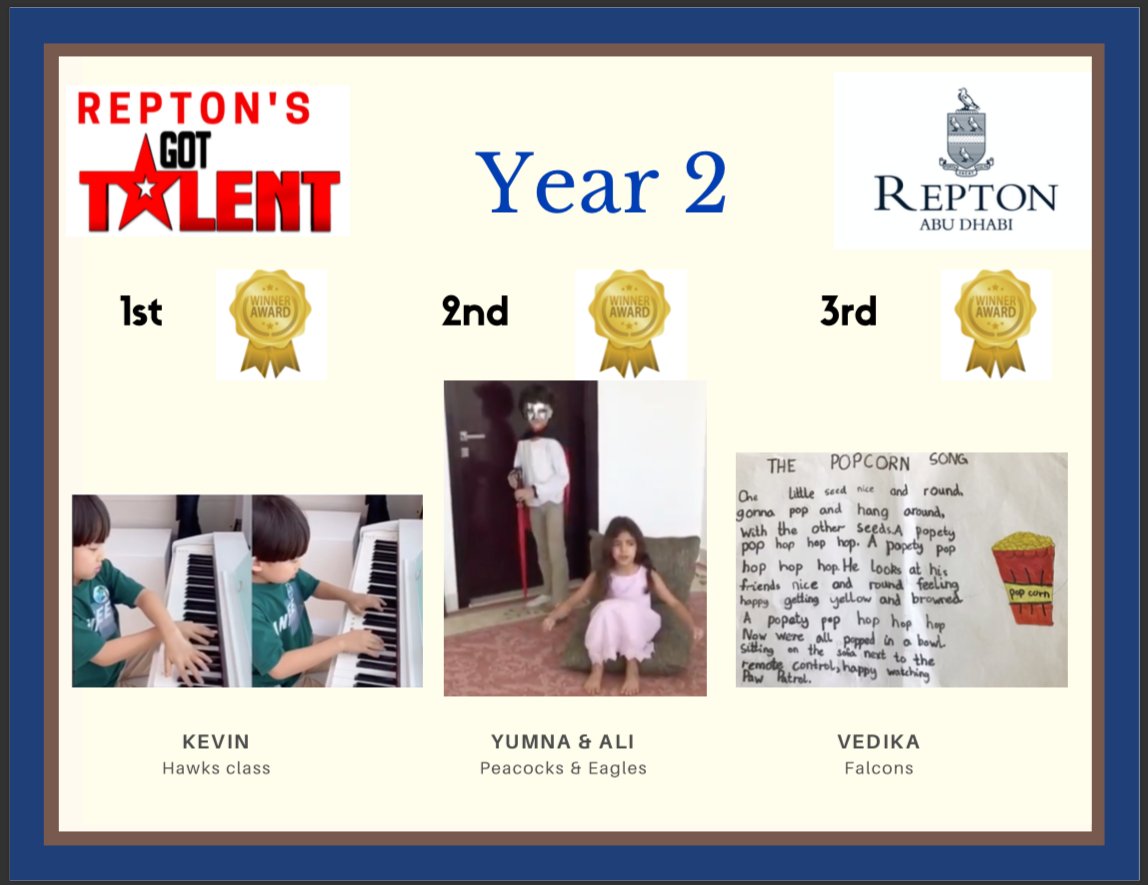 ReptonADMusic's tweet image. Congratulations to the winners of Repton Got Talent 2020 in primary @ReptonADFry 
#ReptonGotTalent2020 #RADremotelearning