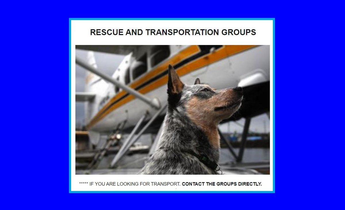 FACEBOOK PAGE.... 💥LIST OF RESCUE AND TRANSPORTATION GROUPS💥 facebook.com/notes/im-not-a…