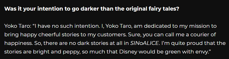 SuperFoxcade's tweet image. I want to be Yoko Taro when I grow up