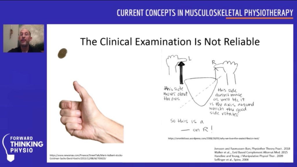 Retlouping's tweet photo. Interesting presentation by Joel Bialosky  on mechanisms of manual therapy. CONTEXT is still king.  @JoelBialosky https://t.co/Dwxk5JJOMi