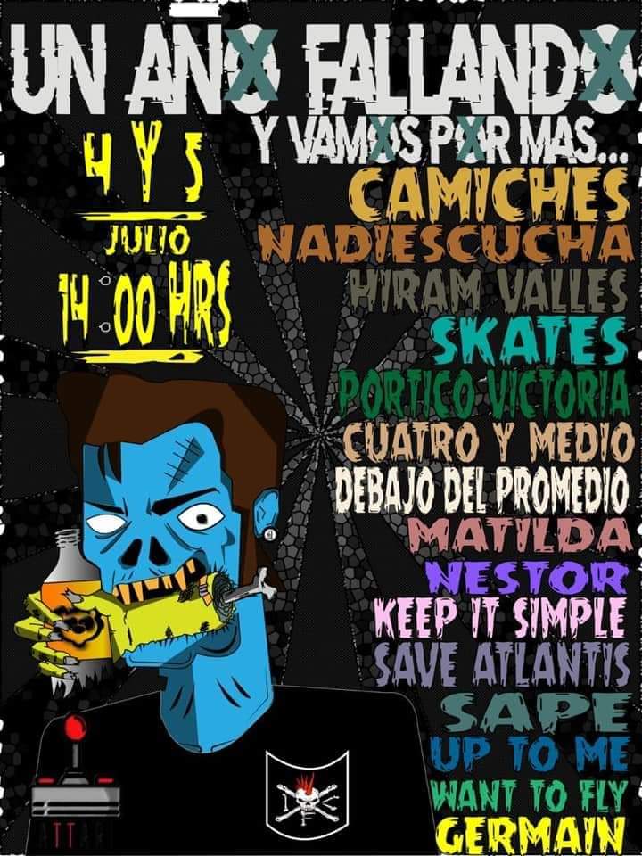 Amigos estábamos algo ausentes estos días por preparar el nuevo material, ❤️🎙️🎶🎞️
pero nos invitaron a formar parte de este súper evento!🎶⚠️⚠️🔥

Gracias a Intentos Fallidos por hacernos parte!
Esperamos verlos ahí el día sábado!

⚠️EL SÁBADO 4 de Julio⚠️