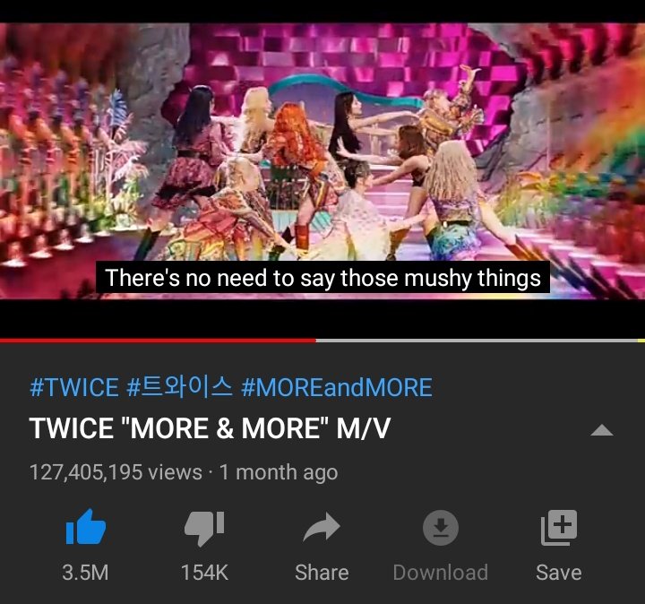 Have you already streamed MORE & MORE today? Take some time to visit it! We are close to 130M views. youtu.be/mH0_XpSHkZo #MMSPYTParty_Day2 @JYPETWICE