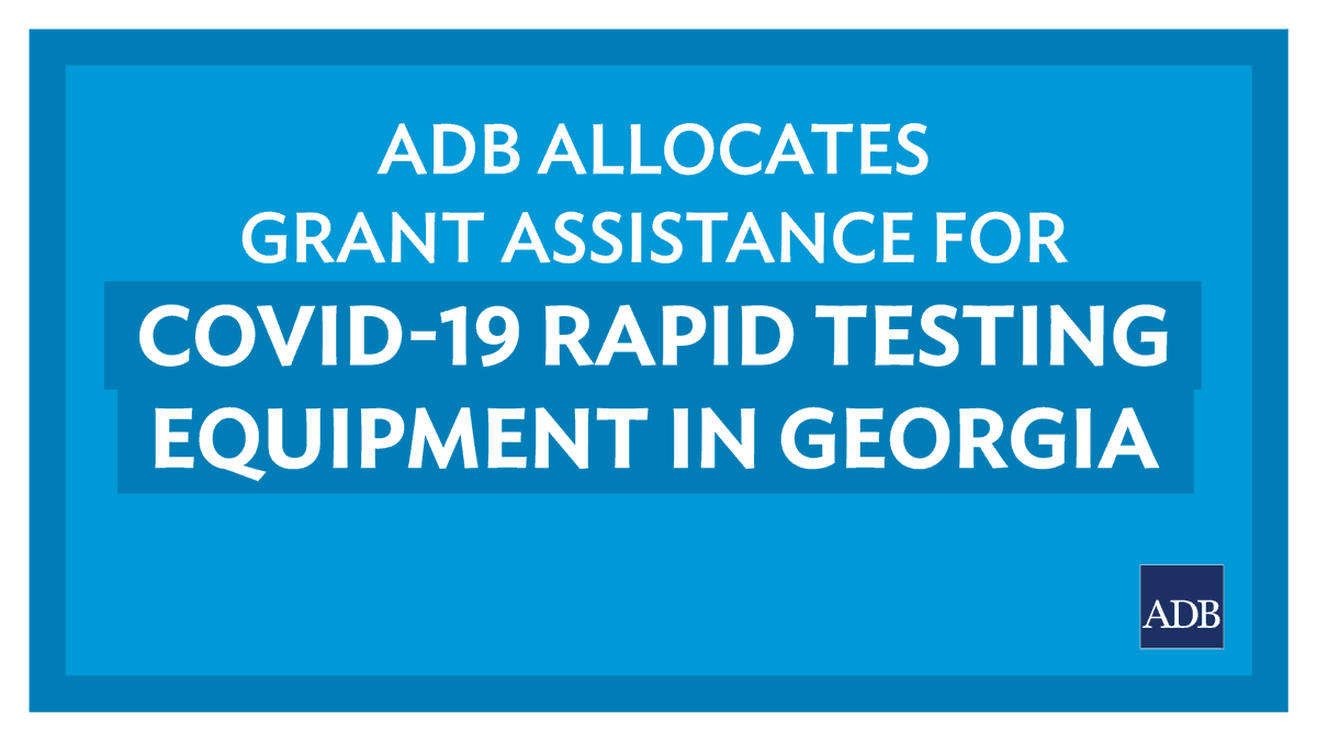 Asian Development Bank On Twitter Adbnews The Equipment Purchased Through Adb S Grant Will Increase Georgia S Testing Capacity By 2 000 Tests Per Day And Reduce The Time It Takes For Diagnosis Read