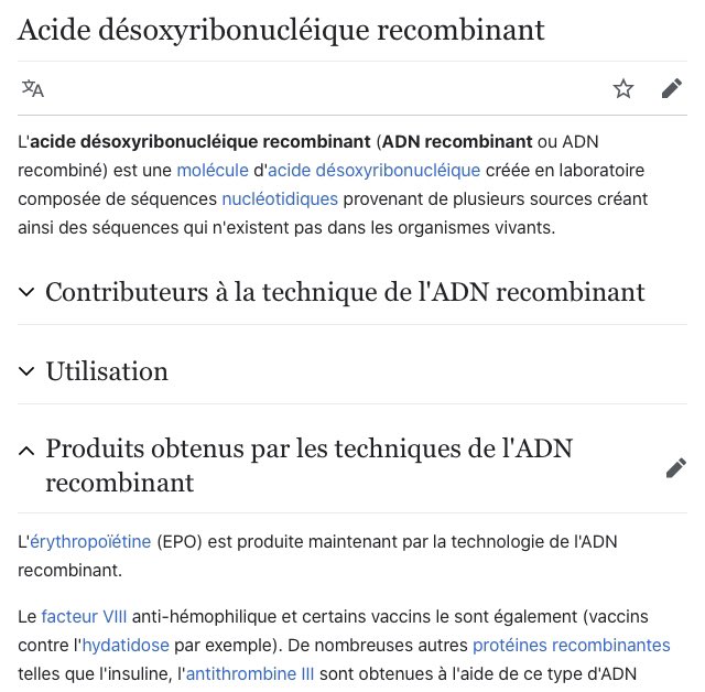 Les vaccins OGM sous-unités : Le gène (brin d'ADN) donnant les instructions pour la production d'un fragment de virus est inséré dans un micro-organisme. La levure produit alors les fragments de virus qui sont récoltés, purifiés et utilisés comme vaccin.