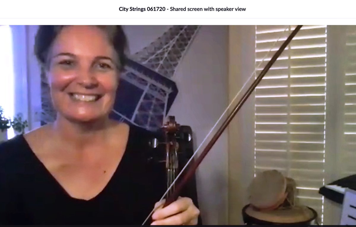 The online summer classes of <a href="/cityhtsmusic/">City Heights Music School</a> have been on a roll! Ms. Victoria has been teaching City Strings classes virtually. Not able to join us? Go to Music15 Ala Carte (link in bio) for strings practice resources as well as a variety of other instruments! 🎻