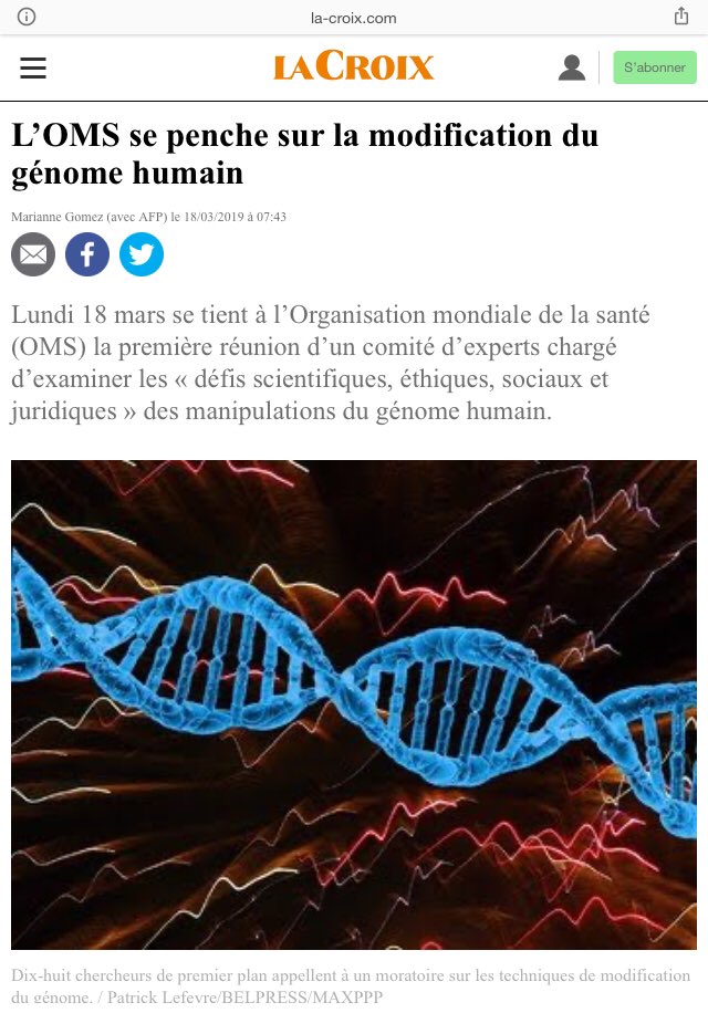 On constate donc que les technologies de vaccination sont de + en + invasives et glissent rapidement vers l’idéal médical des firmes pharma : la généralisation des traitements par thérapie génique : la modification de l’ADN du patient.-> l’humain OGM existe déjà :