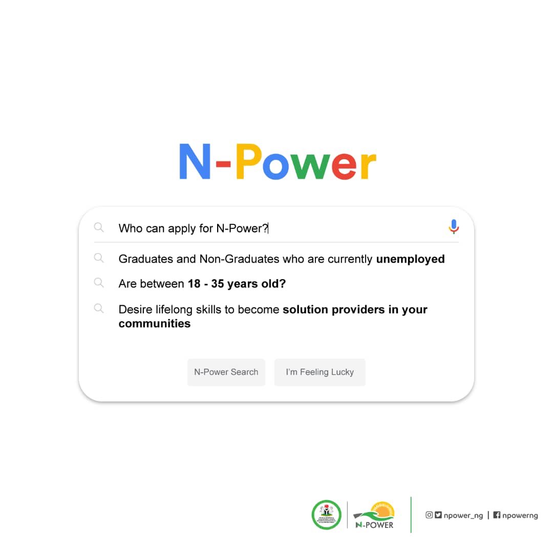 mickiebrownkie's tweet photo. #Npower2020Recruitment!
~ Registration is free
~ Applicants shouldn’t give out their details to cyber cafe operators
~ You can only use one email address to register. Multiple registration of the same profile with different emails equals disqualification.
#NPowerBatchCIntake https://t.co/dsPhlmiljV