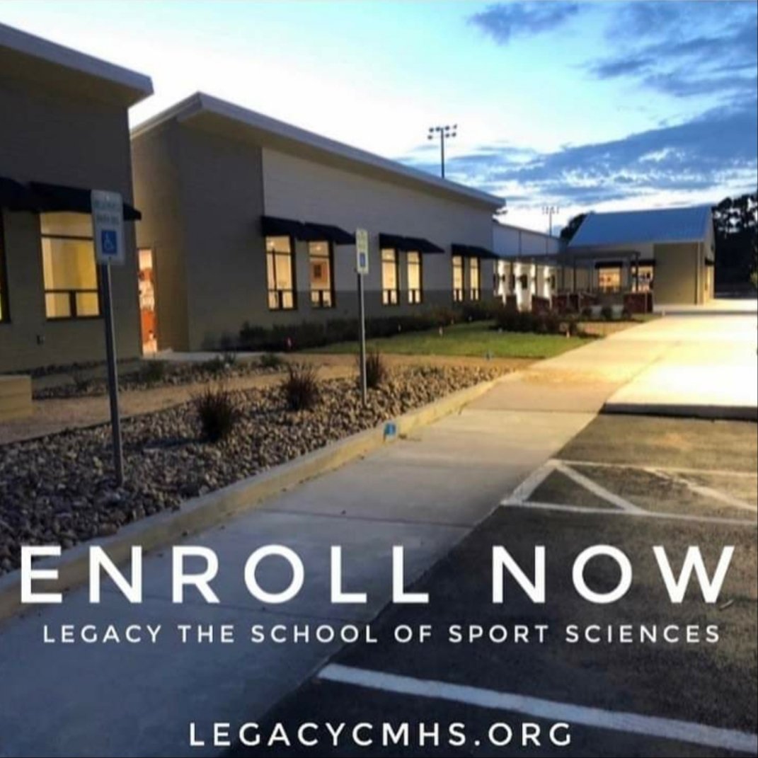 Imagine🤔... a High School where students can learn about the sports industry &amp; gain practical experience in the areas of Athletic Administration, Sports Medicine, Coaching, or Sports Media/Marketing.. then envision LEGACY the School of Sciences, as the place to be.